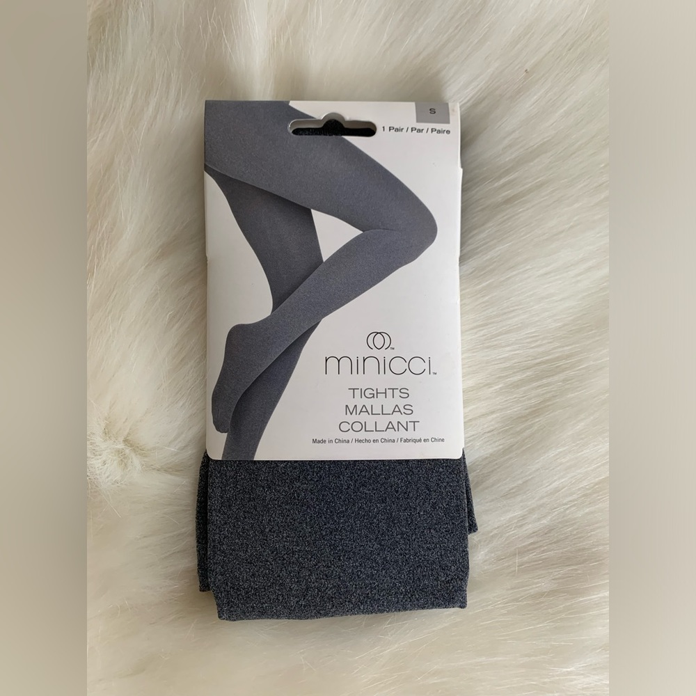 Minicci Women’s Gray Tights NWT Size S